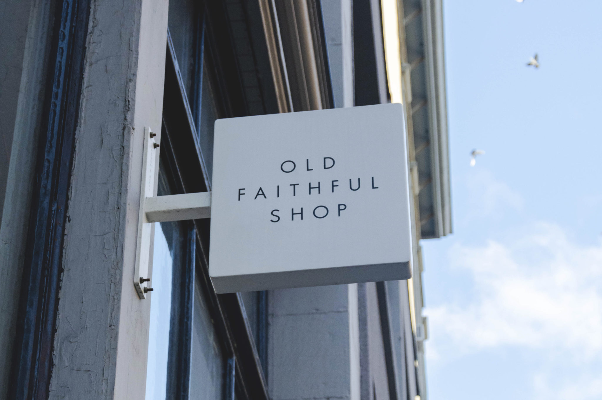 Old Faithful Shop sign
